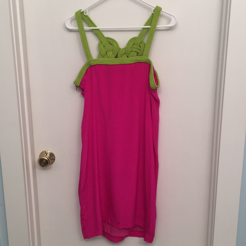 Hot pink Tang Gretchen Scott Design dress - Picture 3 of 4